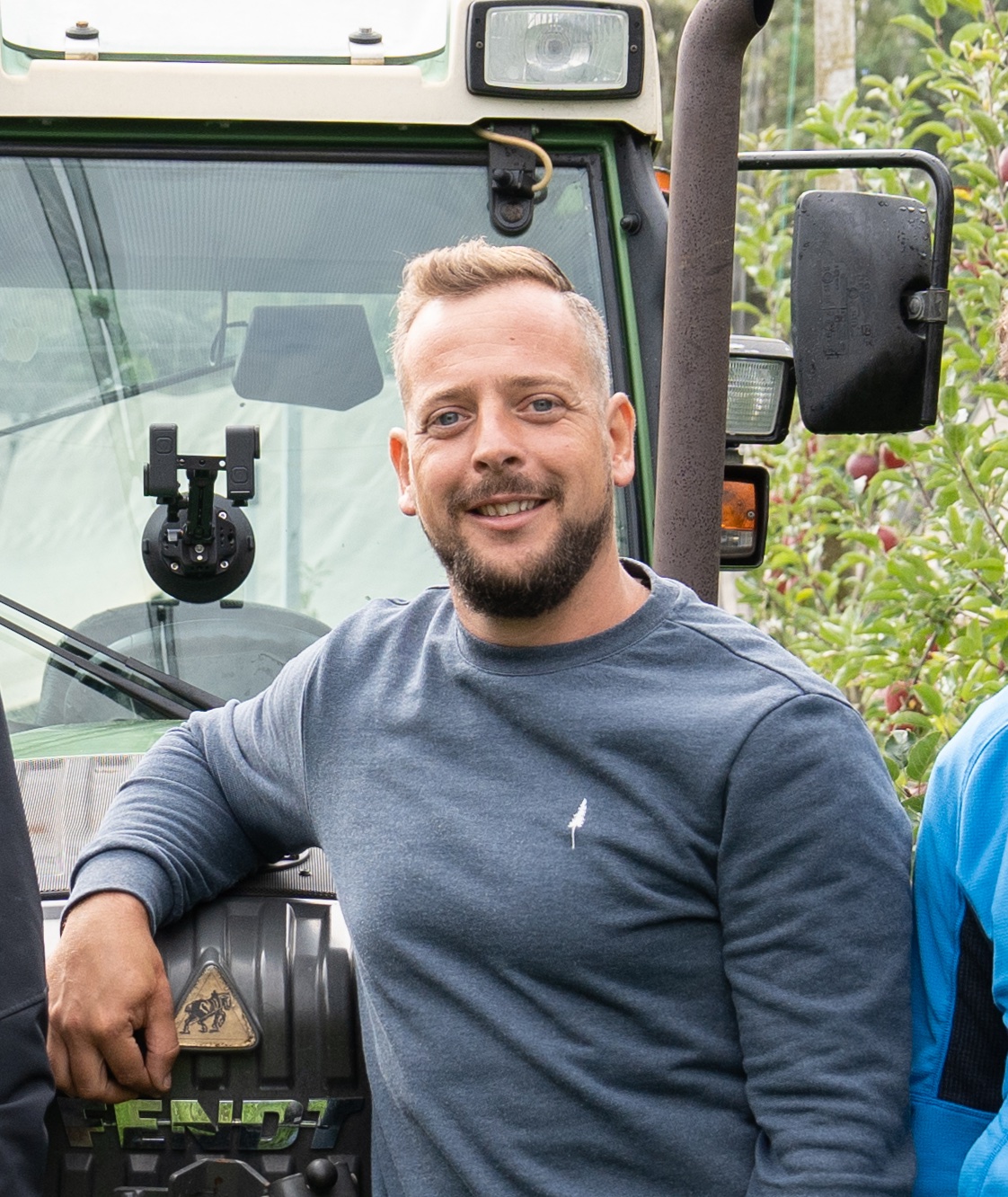 Stefan Gögele in der Anlage, in der der Wurzelrückschnitt geplant wird